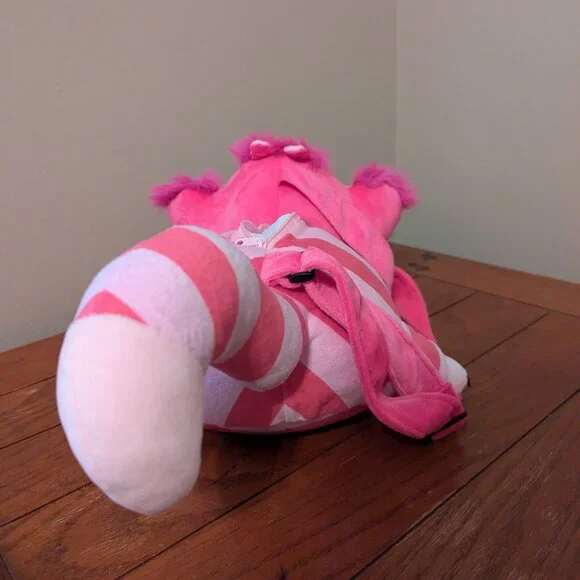 Disney Cheshire Cat Plush Costume Companion Purse Alice in Wonderland Cosplay - Picture 4 of 8